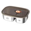 Ruhan 304 Stainless Steel Double Compartment Lunch Box, 1200ML