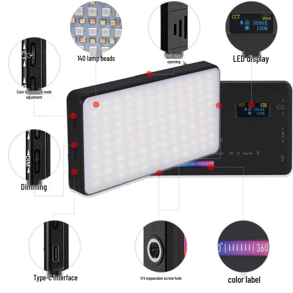 

Portable RGB LED Light for Photography & Vlogging