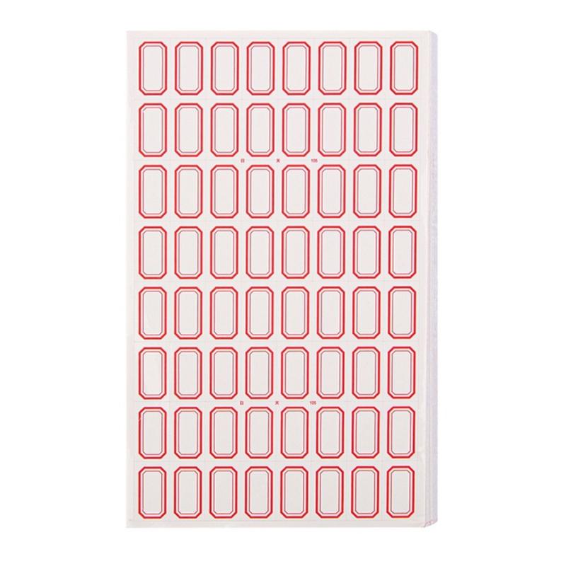 50 Sheets Writeable Labels Sticker Small Blank Sticker for Envelopes File Folders Jars Boxes School Office Kitchen