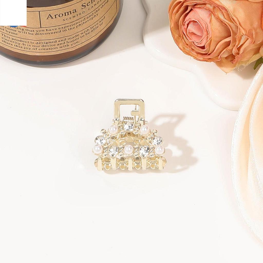 Kalnų krištolinis perlas Mini plaukų letena Retro deimantų gėlė Žvaigždė moterims Mergaitėms Krabų letena Maži plaukų segtukai Plaukų krabai Plaukų aksesuarai