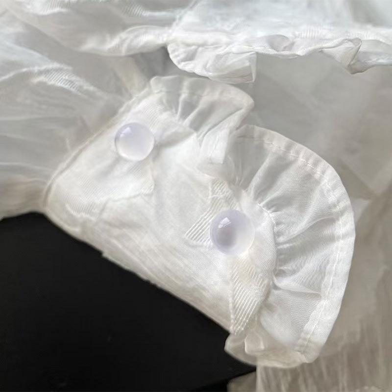 Women s Spring 2026 French White Design Shirt Large белый