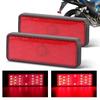 2pcs 24 Leds Motorcycle Taillights RED Lens LED Reflectors 3rd Brake Light Rear Tail Stop Lamp for Motorcycle Car Truck 12V