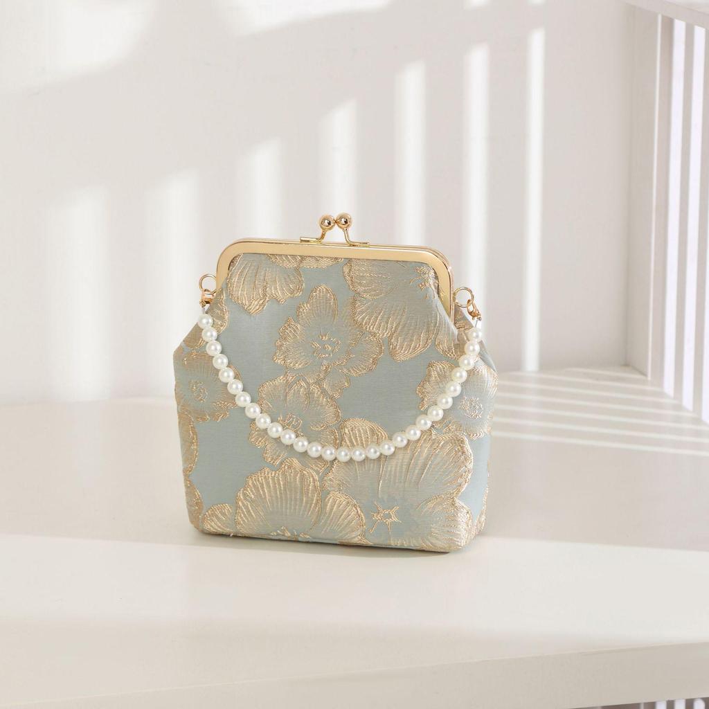 Elegant Pearl Chain Cheongsam Bag: Stylish Hanfu-Inspired Crossbody for Women