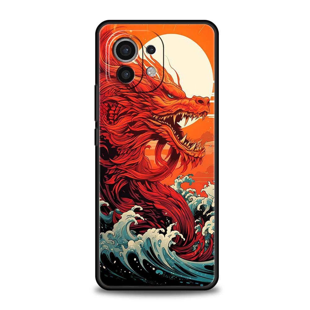 

Сверкающий чехол-накладка с рисунком дракона для Xiaomi Poco F6 F5 F4 F3 X6 X5 X4 X3 NFC M5 M4 M3 C51 C50 C55 GT 5G Мягкий ТПУ Чехлы Кожух Сумка Xiaomi Poco F6