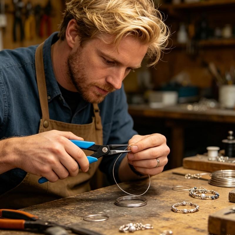 Professionelle Spitzzange für Schmuckherstellung und Elektronikreparatur mit doppeltem Spitzenkopfdesign