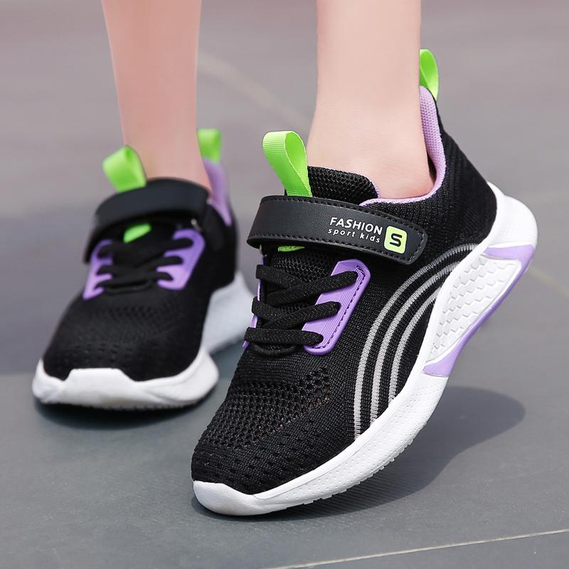 Girl's Large Breathable  Mesh Rotating Buckle Casual Shoes Sports Shoes Children's Shoes Running Shoes
