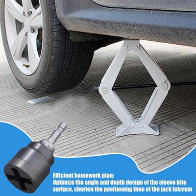 Scissor Jack Adapter RV Jack Socket Drill Adapter Attachment Heavy Duty Auto Repair Accessories For Truck Trailer Workshop