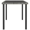 Garden Dining Table Gray 140 x 70 x 73 cm Poly Rattan