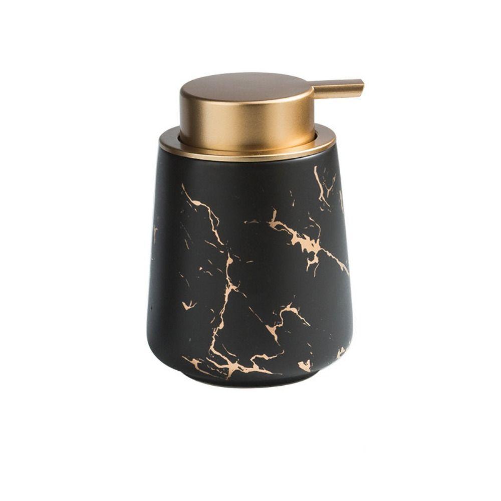 Ceramic Lotion Soap Bottle Refillable Gel Hand Sanitizer Bottle  Bathroom Accessories Set