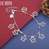 925 Sterling Silver Fashion Gift Star Bracelet Wedding Jewelry