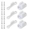 Screw On RVs Door Stoppers Universal Wear Resistant Construction Door Retainer Latches for Trailer Motorhome