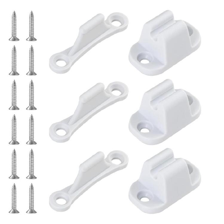 

Screw On RVs Door Stoppers Universal Wear Resistant Construction Door Retainer Latches for Trailer Motorhome 1