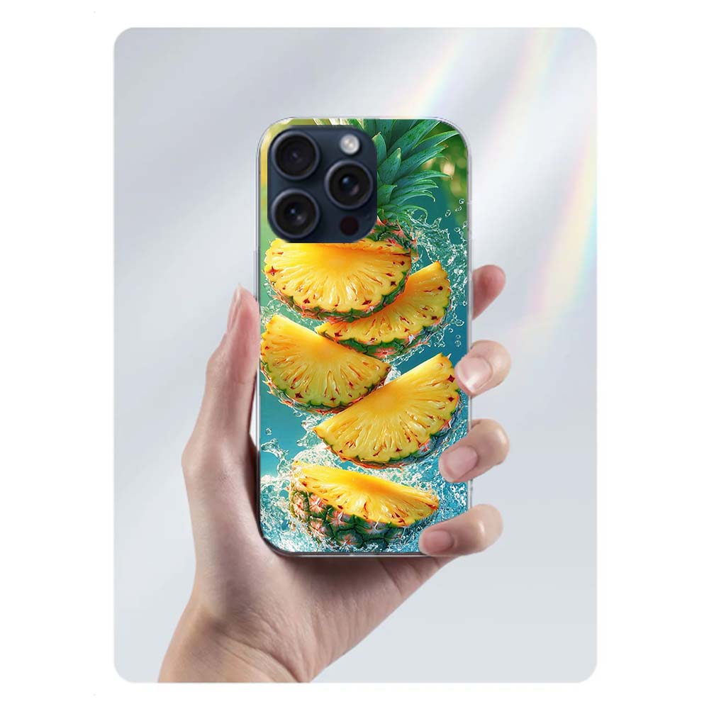 Harvest Pineapple Clear Phone Case For Iphone 17 Air 16 Pro Max 15 Pro 14 Plus 17E 16E 11 13 12 Mini Cover Cases Fundas Cell TPU