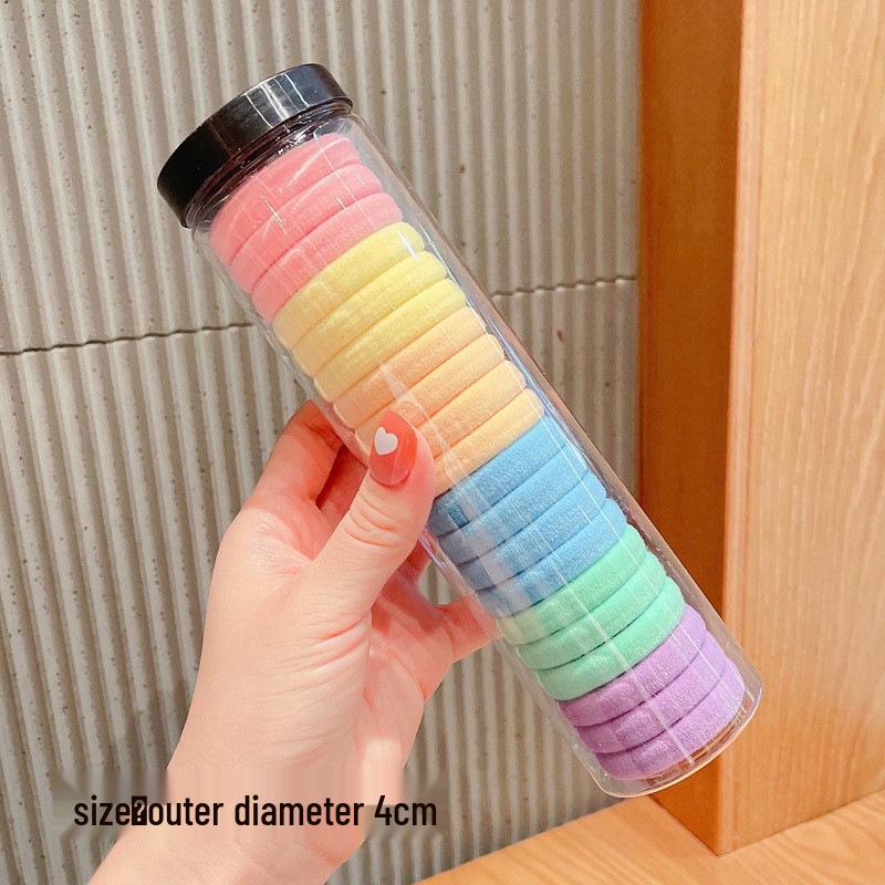 Children's Seamless High-Elasticity Hair Ties - No Damage Rubber Bands for Girls