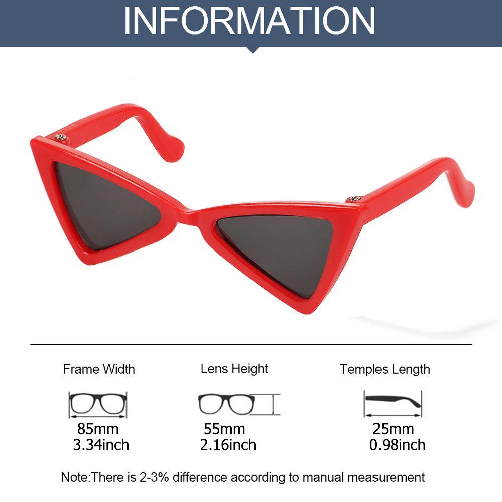 Pet Accessories Triangle Frames Mirror Multicolor Dog Sunglasses Pet Eyeglasses Square Glasses Cat Glasses