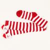 Women Cute Plush Santa Claus Striped Over Knee Long Socks Thigh High Stockings for Christmas Cosplay Costume Hosiery