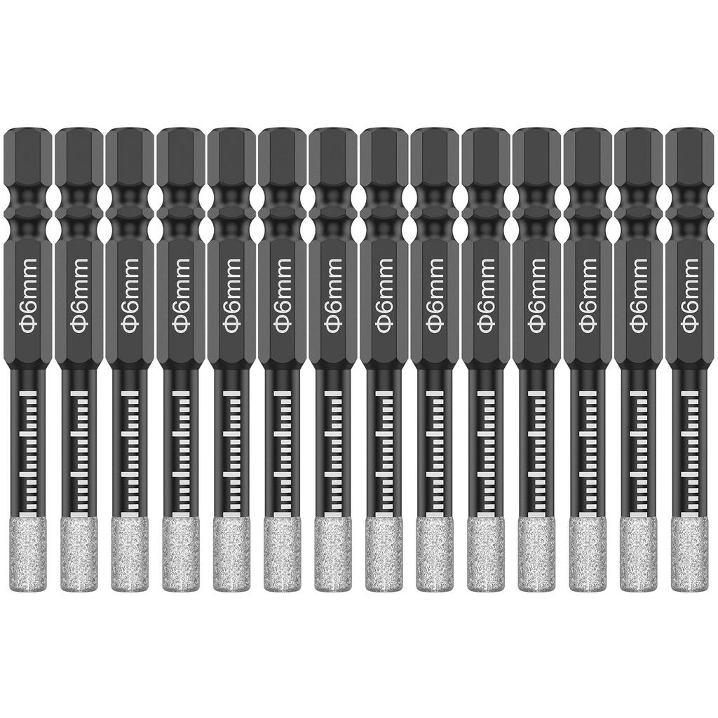 7/10/14pcs Heavy-Duty Diamond Drill Bit Set Vacuum Brazed Hex 6mm Diamete For Porcelain Granite Marble Tile Drilling Bits Set