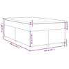 VidaXL Sommier à lattes de lit avec matelas Gris clair 140x200cm Tissu 3285380