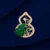 High-end Women's National Fashion Gourd with a Sense of Luxury and Good Fortune Brooch