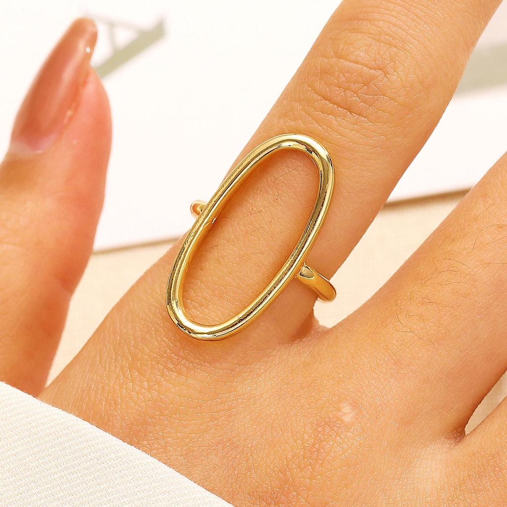 High-End Women's Fashion Irregular Pleated Texture Open Finger Ring Set