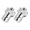 2 Pcs SMA Female To BNC Female Convert Adapter Connector