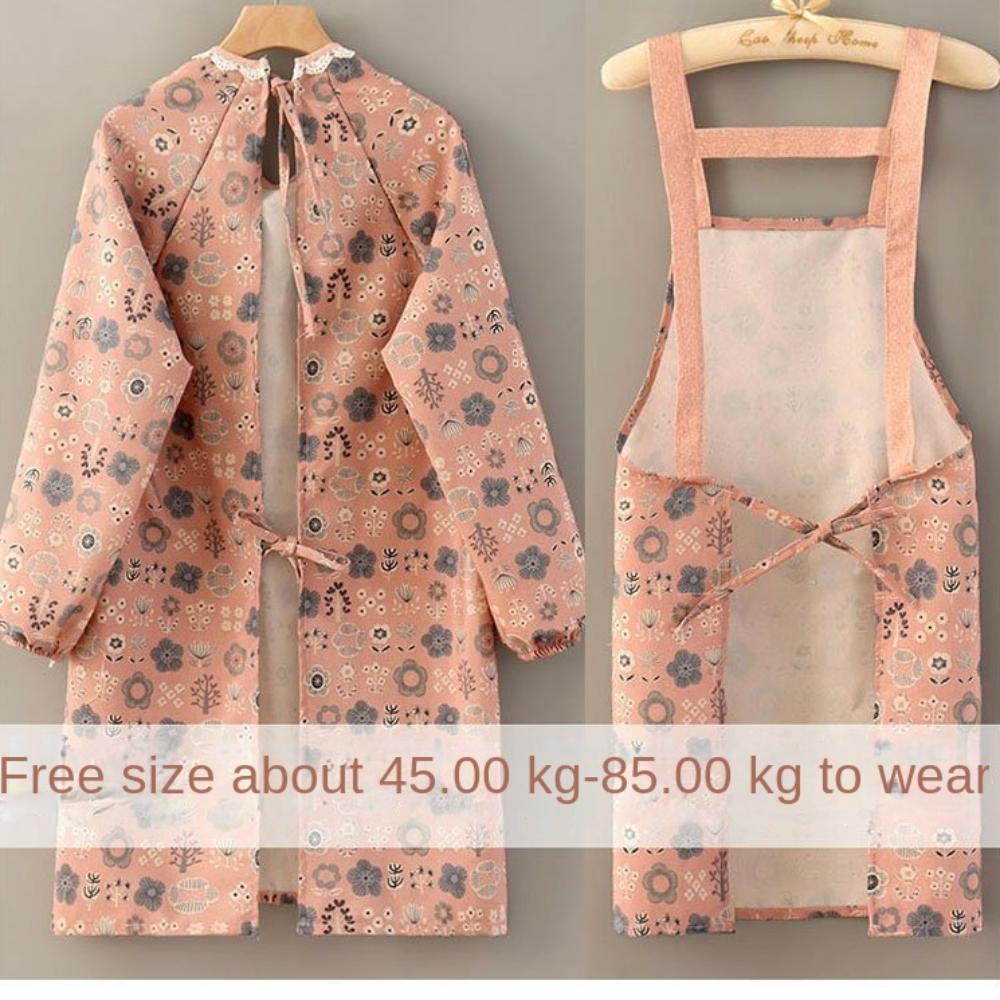 Cotton Cooking Apron Cute Plants Pattern Household Apron New Baking Overalls  Kitchen Accessories
