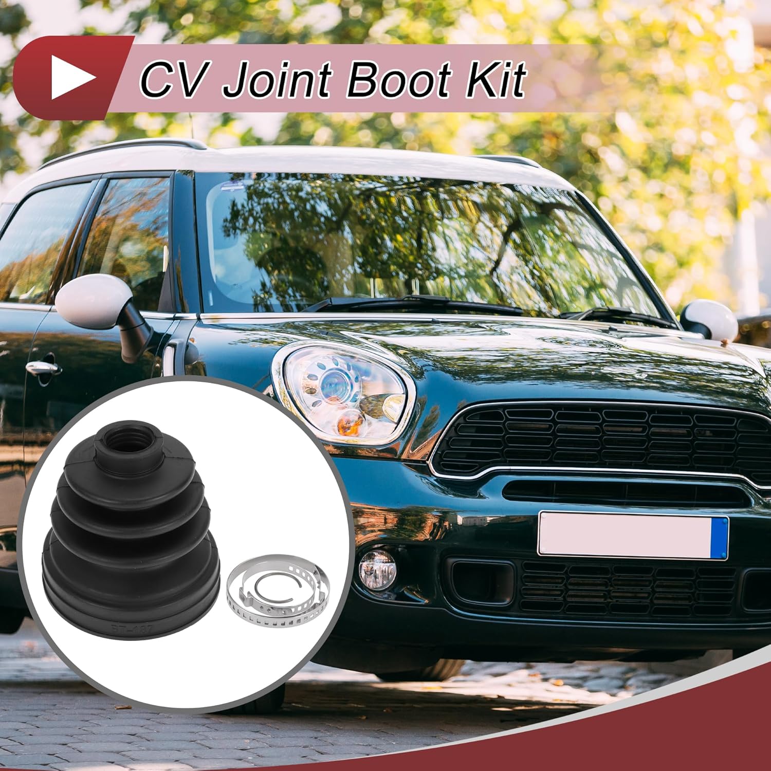 

1 Комплект пыльника ШРУС для Mini Cooper 2002-2008 Пыльник внутреннего ШРУС с хомутами №31600002881 Черная резина