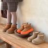 Children's Non-Slip Waterproof Suede Snow Boots 2025 - Winter New Style Thick Sole for Boys and Girls