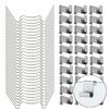 100 Pcs Greenhouse Glass Clips - Stainless Steel Greenhouse Window Clips Glass Panes Fixings Clips