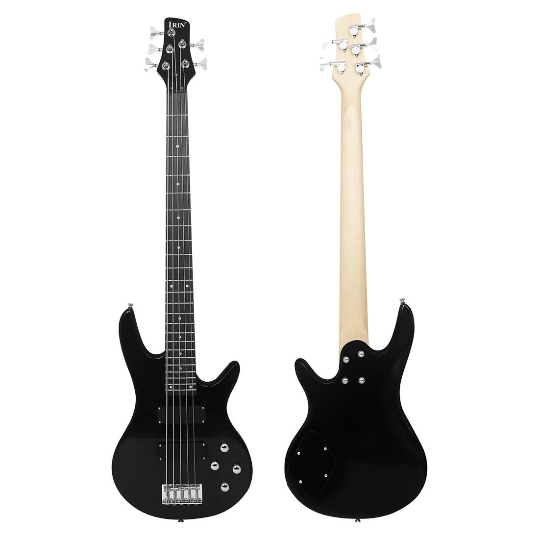 

IRIN 5-String Electric Bass for Beginners - Performance Rock Instrument чёрный