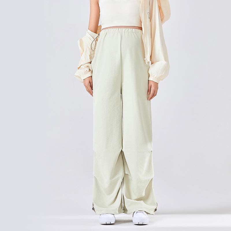 Maternity Wide-leg Pants Loose Outer Pants Spring and Summer Thin Versatile Tied Feet Drape Pants Sports Maternity Casual Pants