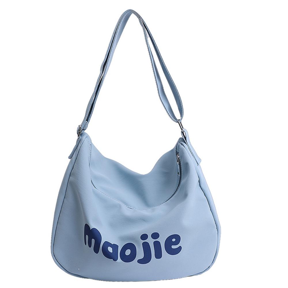 Letter Women's Tote Bags Canvas Commute Bag Versatile Single Shoulder Bags  Daily