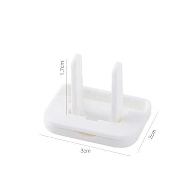 50pcs Solid Color Anti-electric Shock Protection Cover Two Holes Design Protective Cover Child Switch Socket Protector