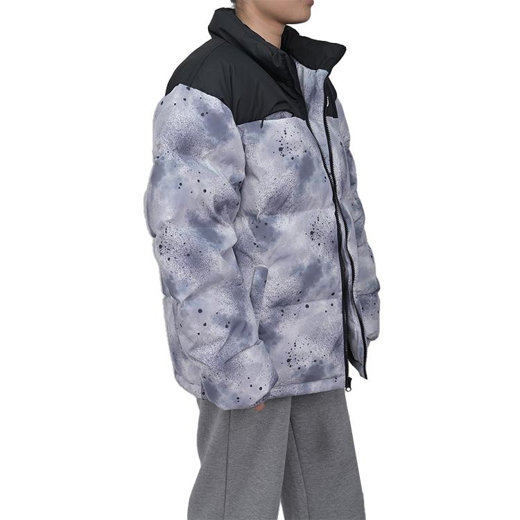 Vans Stand Collar Zipper Gray Duck Down Jacket Men Jackets VN000W55YC9