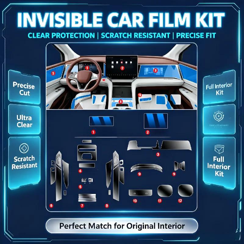 Dashboard Multimedia Navigation Transparent Anti-Scratch Soft Protection Film For 2026 Models Of BYD Xia Car Accessories