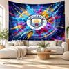 Arazzo da Parete Manchester City, Tessuto Morbido da Appendere, Sfondo Decorativo per Camera da Letto, Arte da Parete per la Casa