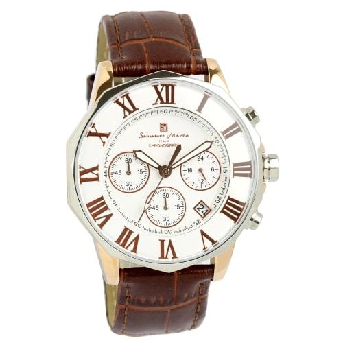 Salvatore Marra Men's Chronograph Watch, Water Resistant to 10 ATM, Business and Formal, Italian Brand, Online Exclusive Model