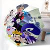 Disney Villains Disney Automatic Open/Close Fashion umbrella - Cute Umbrella with Cute Design, Portable 3-Fold Compact Umbrella for Men & Wo