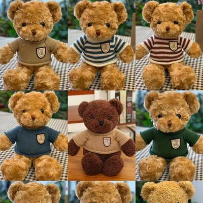 Teddybär Plüsch Pullover Puppe - Weiches Plüschtier für Geburtstagsgeschenke