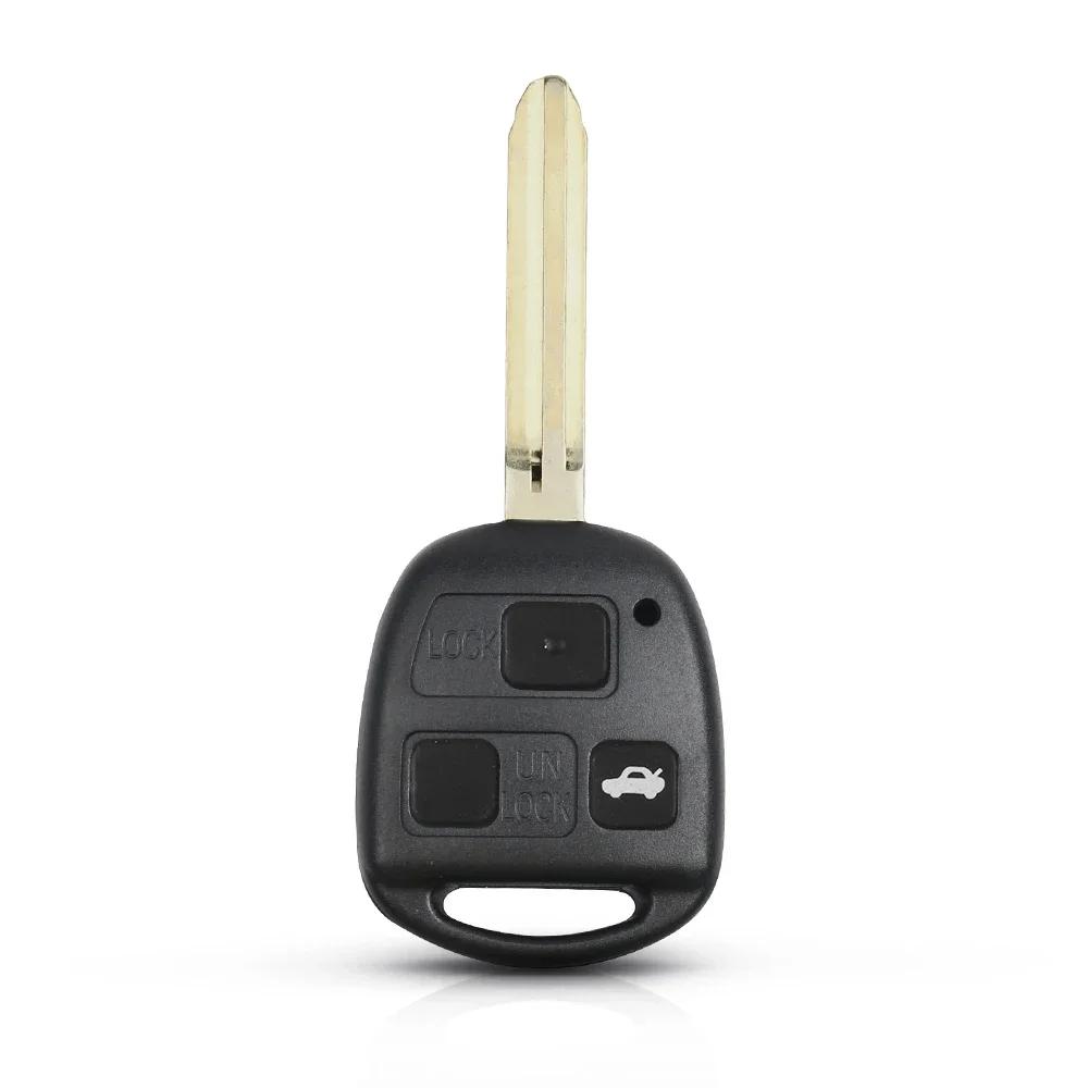 New For Toyota Camry Rav4 Corolla Prado Yaris Replacement Uncut Toy43 Blade Modified 2/3 Buttons Flip Car Key Shell Case