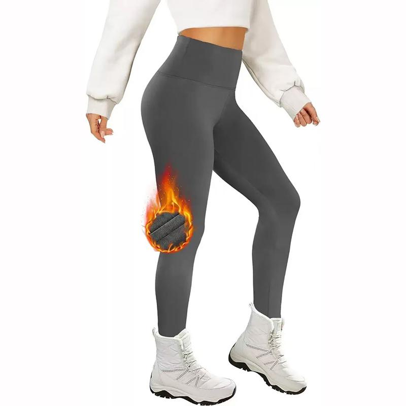 Pockets Thick Winter Warm Leggings Women Casual Velvet Warm Leggings Warm Pants