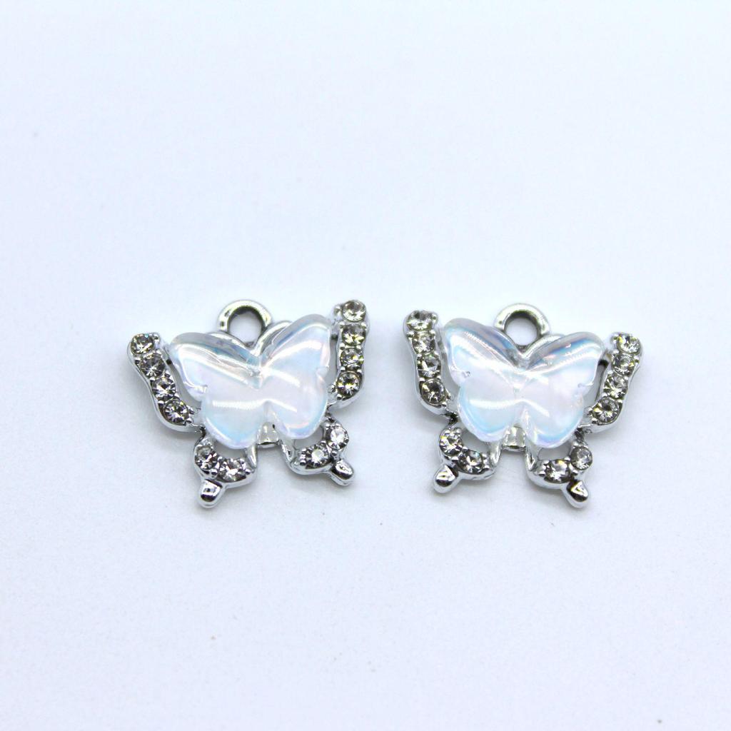 Three-Dimensional Colorful Butterfly Pendant for DIY Jewelry: Charms & Accessories for Bracelets and Earrings