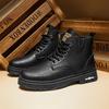 Luxury Men Ankle Boots Retro British High-top Men Boots Fashi High Quality Leather Shoes 2026 New Outdoor Men Motorcycle Boots