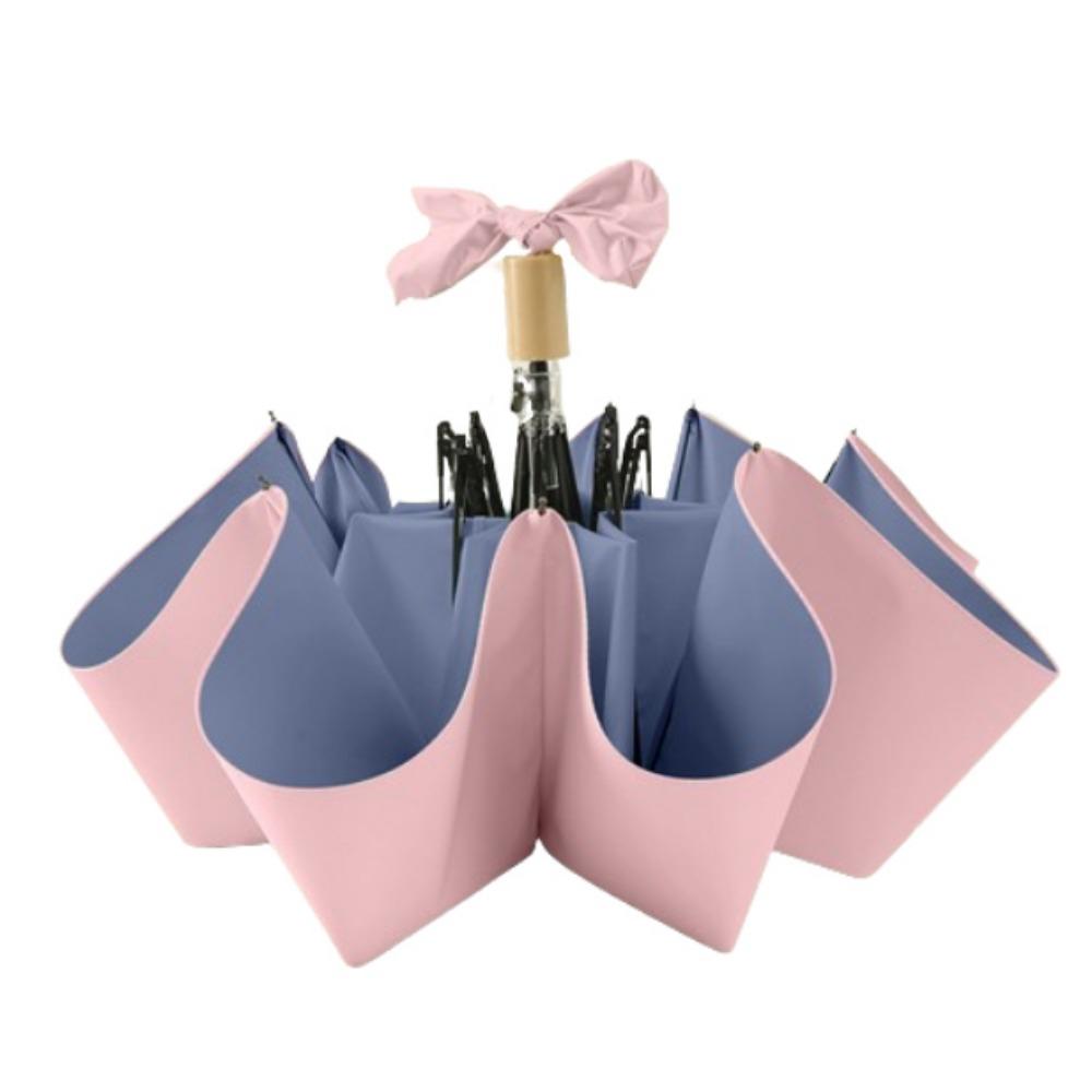 

Зонт UPF 50+ с цветным клеем, защита от УФ-лучей, дорожный зонт от дождя, складной зонт, для путешествий розовый