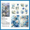Yuezhen Rose Die-Cut Waterproof PET Journal Stickers - Creative Floral Designs