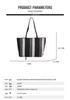 Korean Style Women's Large Capacity Vertical Stripe Shoulder Tote - 2021 Fashion Handbag
