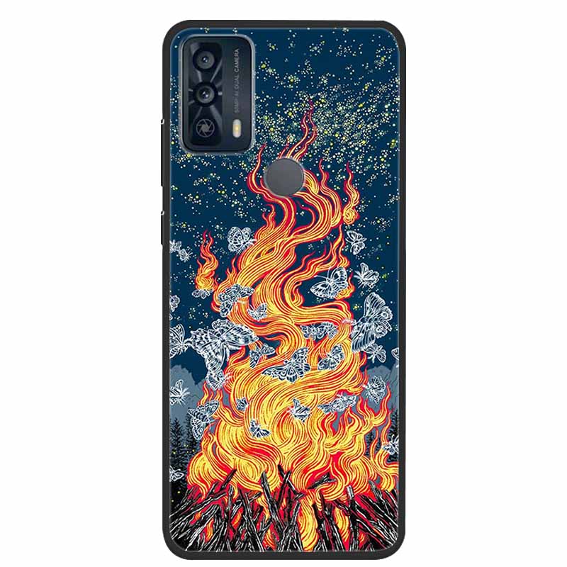 For TCL 20Y 20E Case Luxury Soft Silicone TPU Back Cover For TCL 20Y 20B Phone Cases TCL20Y 20 Y TCL20E Cute 6125F Funda Cartoon