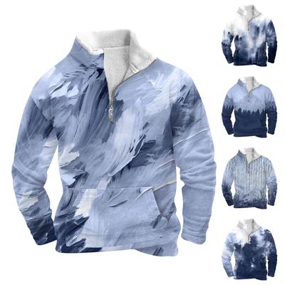 Spring And Autumn Men's Standing Collar Sweatshirt Is Outdoor Casual Sweaters Tops