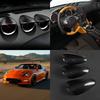 Akozon Carbon Fiber Dashboard Gauge Cover Decoration Car Interior Accessories for 370Z Z34 2 Door Coupe LHD 2009‑2020 (Upper)