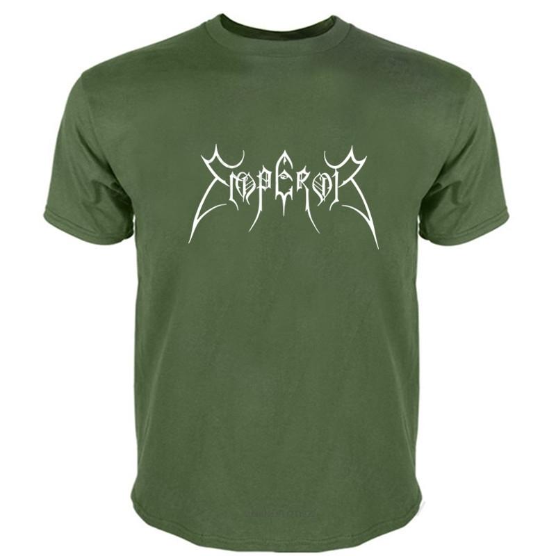 Mens Short Sleeve T Shirt Norway Band Emperor T Shirts Men Fashion Cotton Black Metal T-shirt Fashion Tee-shirt Male Summer